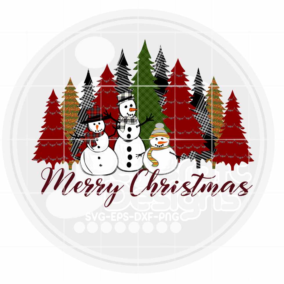 Christmas Png | Buffalo Plaid Trees Png Sublimation File JenCraft Designs