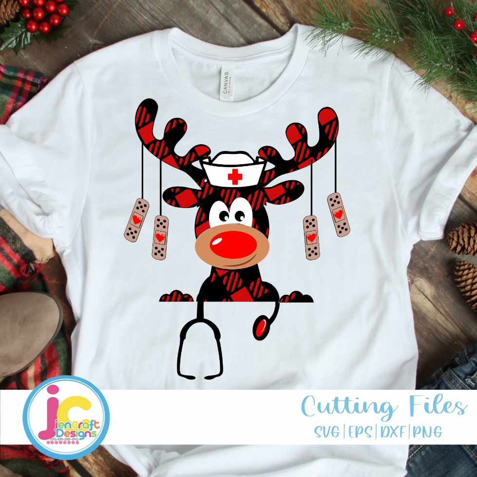 Nurse Christmas Svg | Christmas Nurse SVG EPS DXF PNG JenCraft Designs