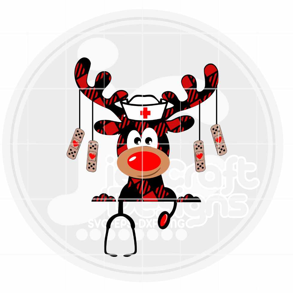 Nurse Christmas Svg | Christmas Nurse SVG EPS DXF PNG JenCraft Designs