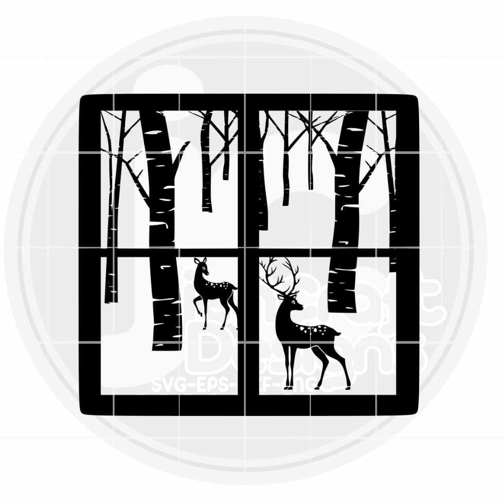 Glass Block Svg | Christmas Winter Scene SVG EPS DXF PNG