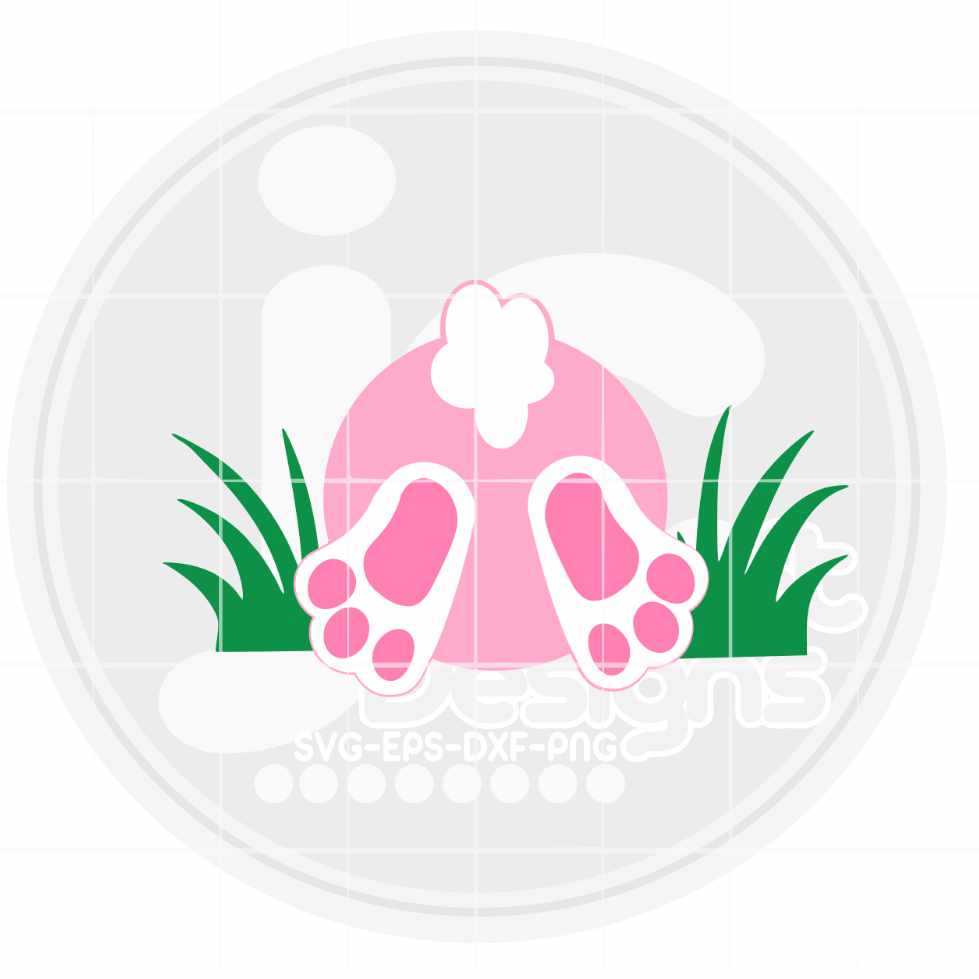 Easter Svg | Bunny Butt SVG EPS DXF PNG
