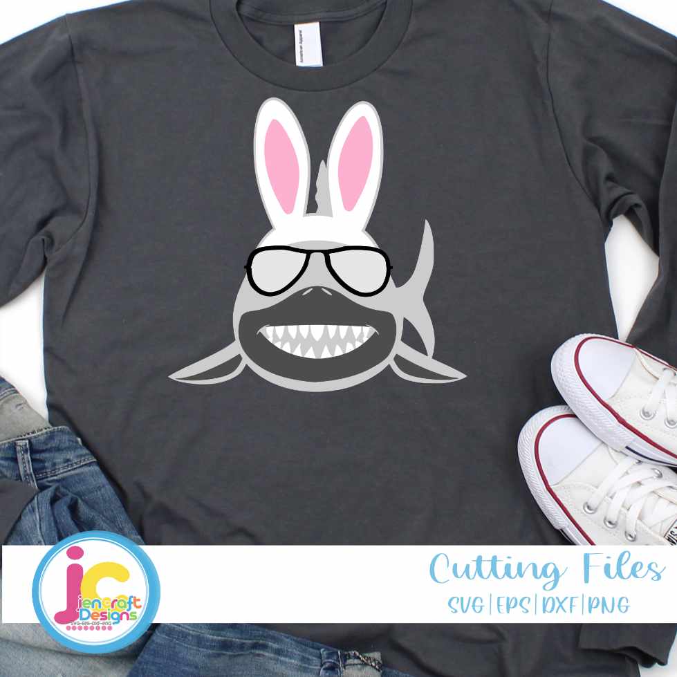 Easter Svg | Easter Shark SVG EPS DXF PNG Bundle
