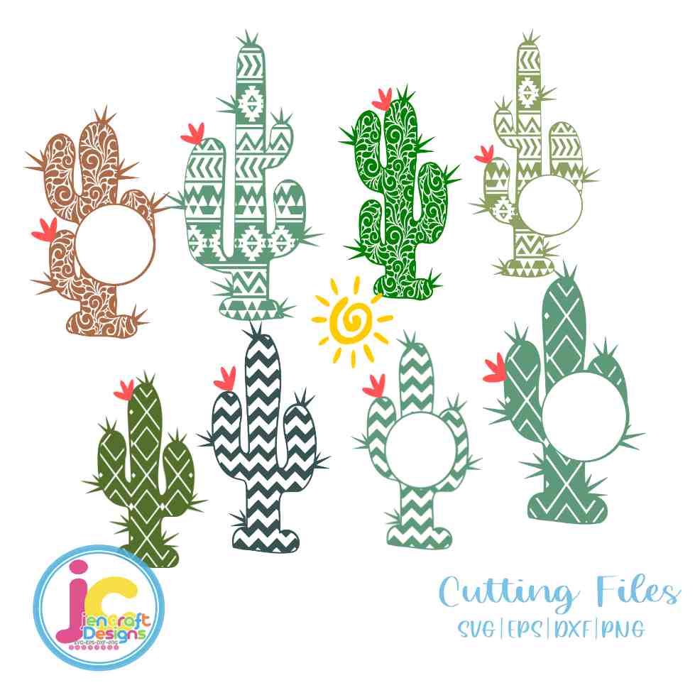 Cactus svg | Cinco De Mayo SVG EPS DXF PNG Bundle JenCraft Designs