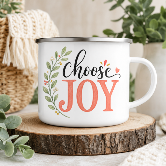 Choose Joy PNG | Floral Inspirational Sublimation Design