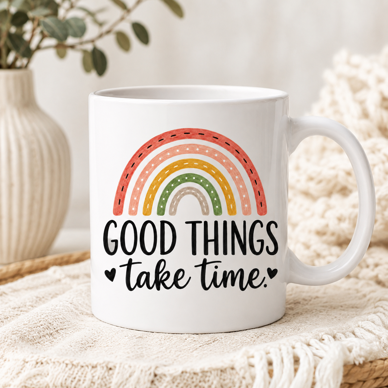 Good Things Take Time PNG | Rainbow Sublimation Design