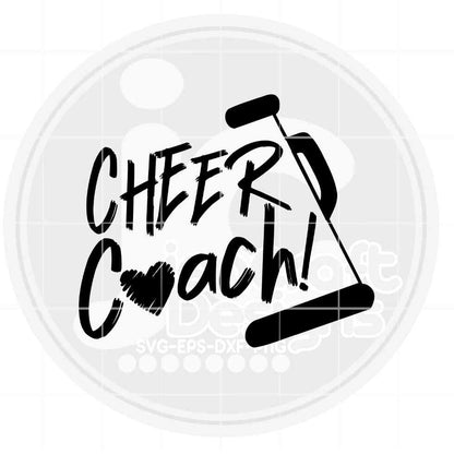 Cheer Svg | Cheer Coach SVG DXF PNG EPS JenCraft Designs