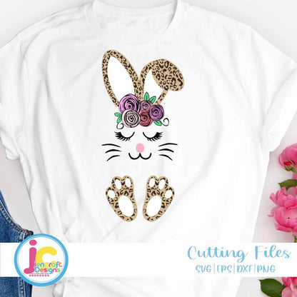 Easter svg | Cheetah Bunny Face SVG EPS DXF PNG JenCraft Designs