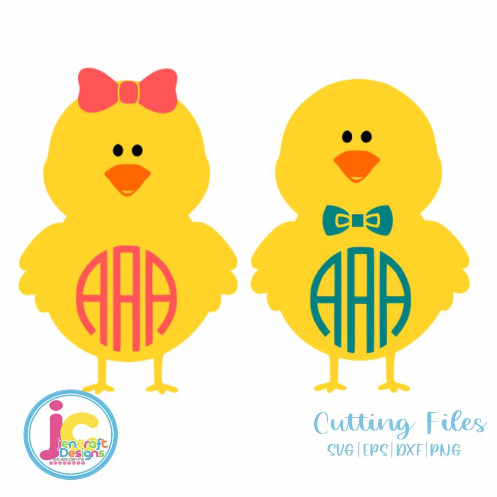 Easter Svg | Baby Chick SVG EPS DXF PNG JenCraft Designs