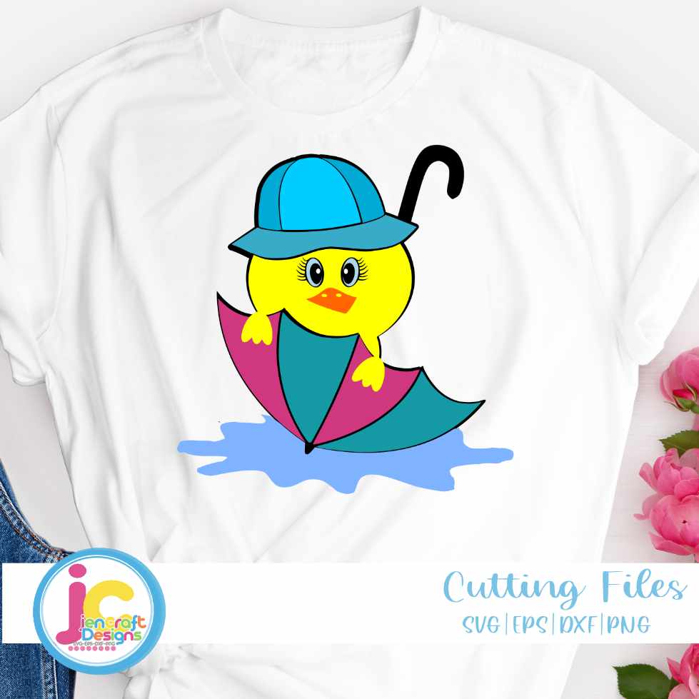 Easter Svg | Duck Umbrella SVG EPS DXF PNG