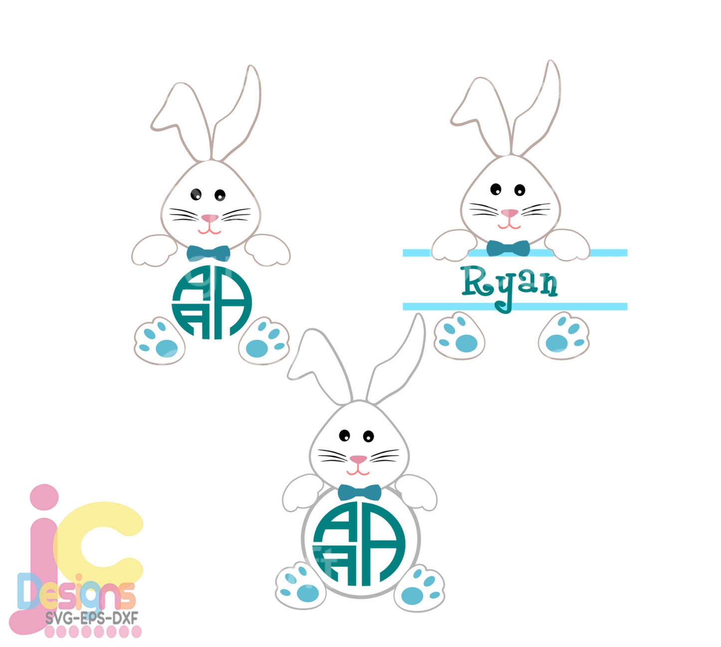 Easter SVG, Bunny Boy SVG EPS DXF PNG