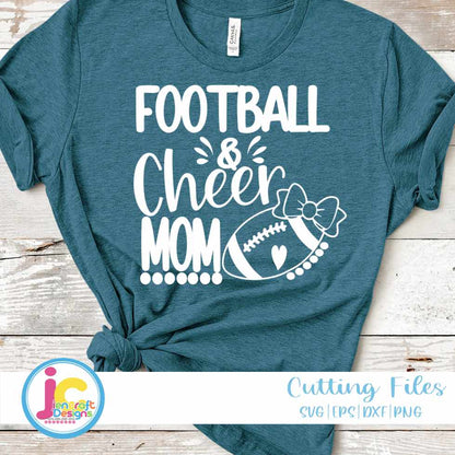 Cheer Football Mom Svg | Biggest Fan Cheer Football SVG DXF PNG EPS JenCraft Designs