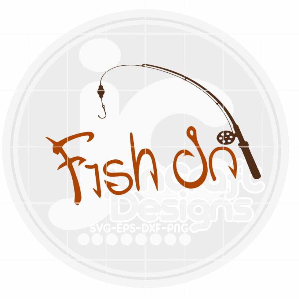 Fishing Svg | Fish On Svg Eps Dxf Png