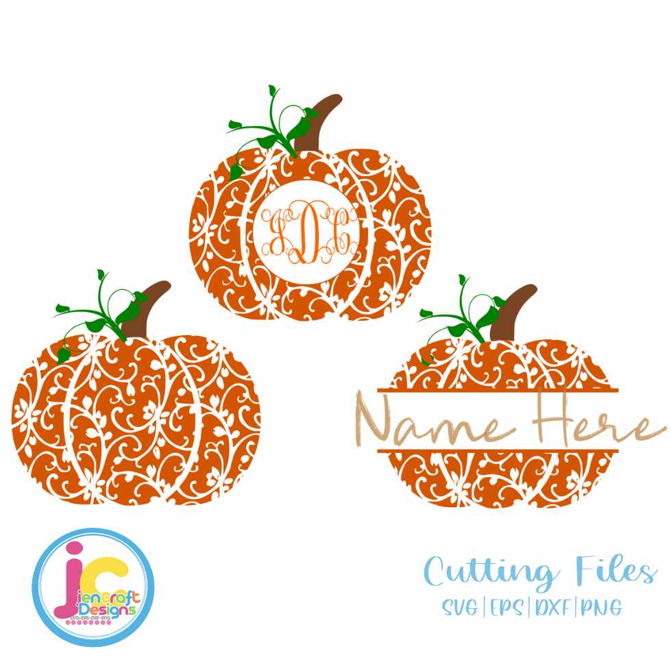 Glass Block Svg | Fall Pumpkin SVG EPS DXF PNG Bundle JenCraft Designs