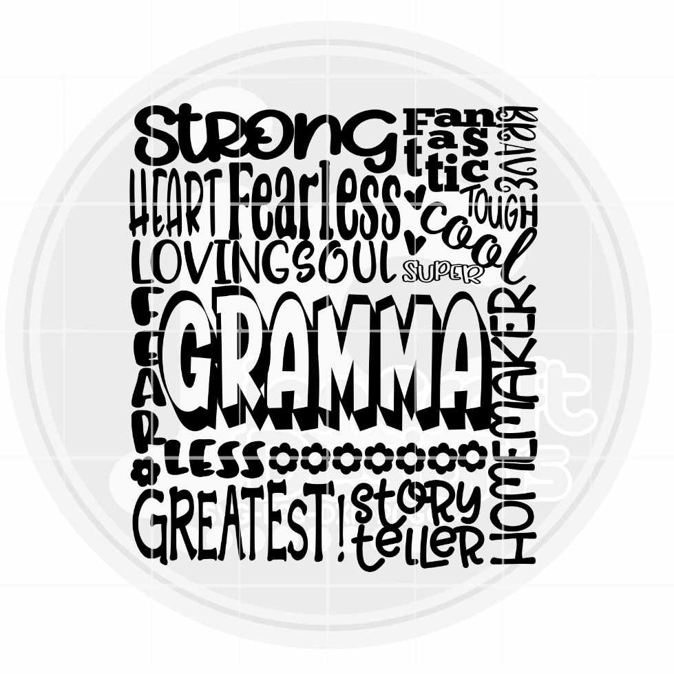 Gramma SVG | Typography SVG EPS DXF PNG