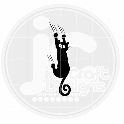 Black Cat Svg | Sliding Black Cat SVG DXF PNG EPS JenCraft Designs