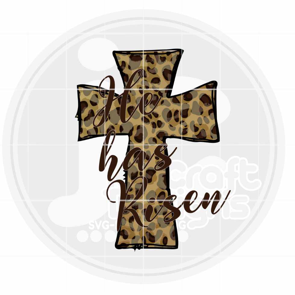 Easter Png | He Has Risen Png Sublimation File JenCraft Designs