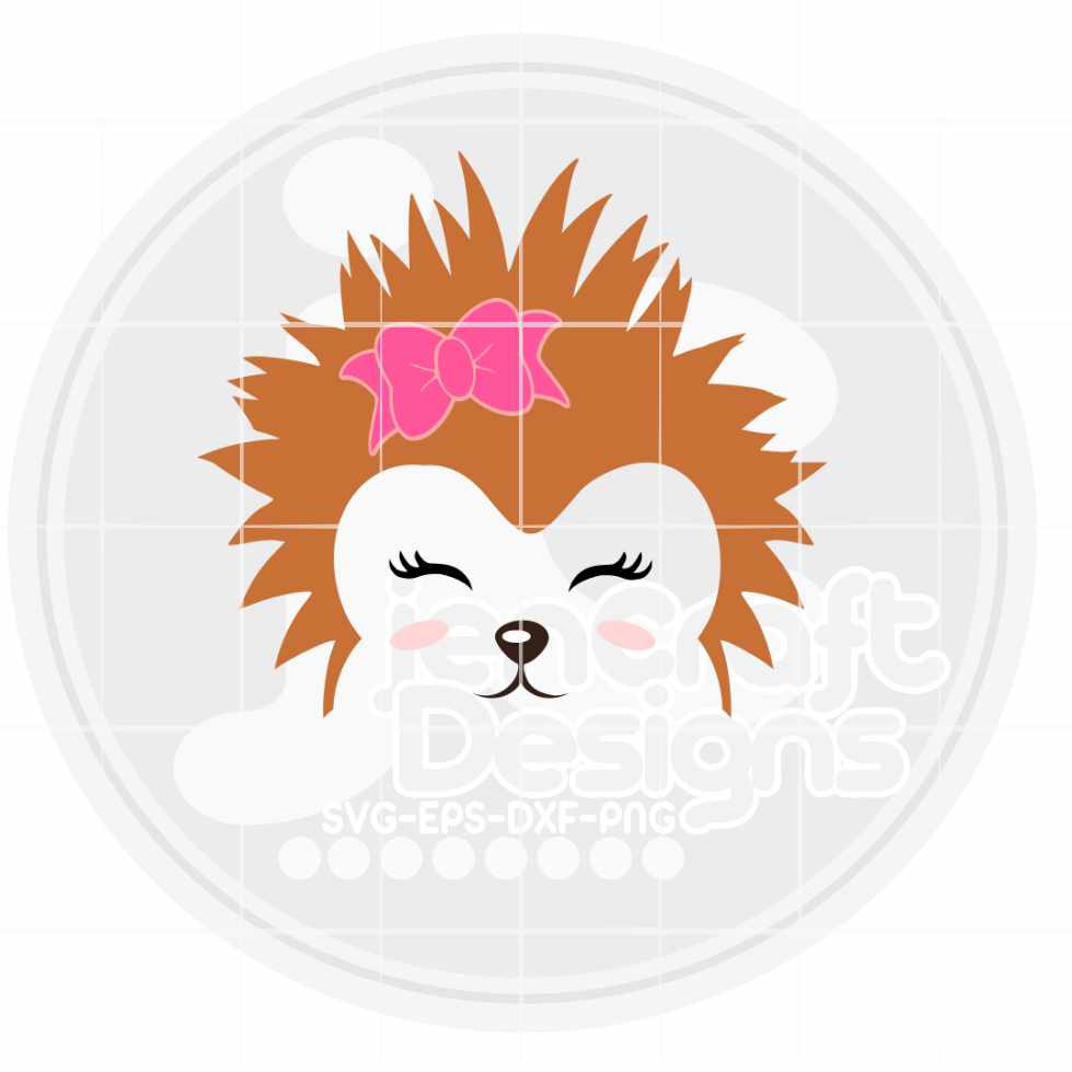 Hedgehog Face Svg | Girl Baby Toddler SVG DXF PNG EPS