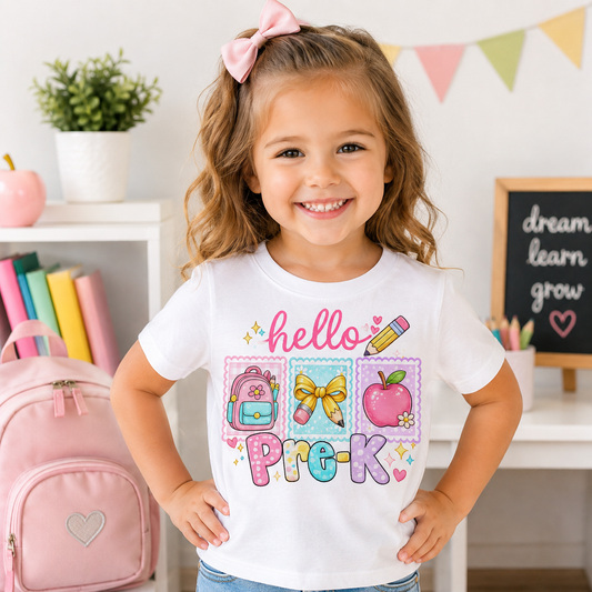 Hello Pre-K PNG Sublimation Design