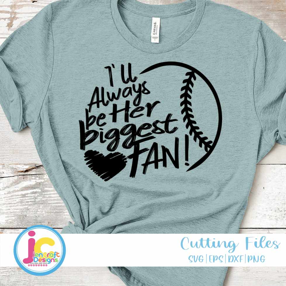 Baseball Svg | Her Biggest Fan SVG EPS DXF PNG JenCraft Designs
