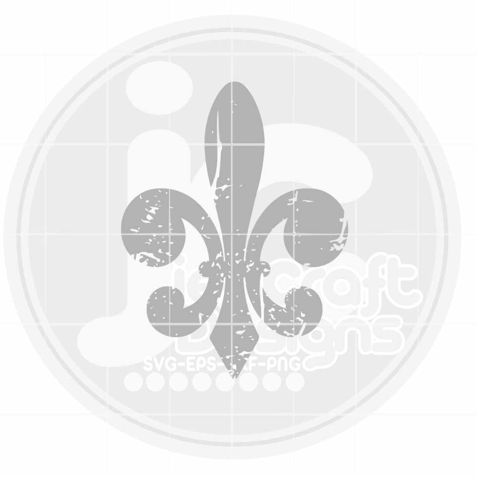 Mardi Gras Svg | Distressed Fleur De Lis SVG EPS DXF PNG