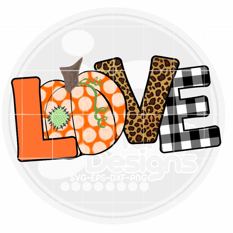 Pumpkin Png | Pumpkin LOVE Png Sublimation File JenCraft Designs