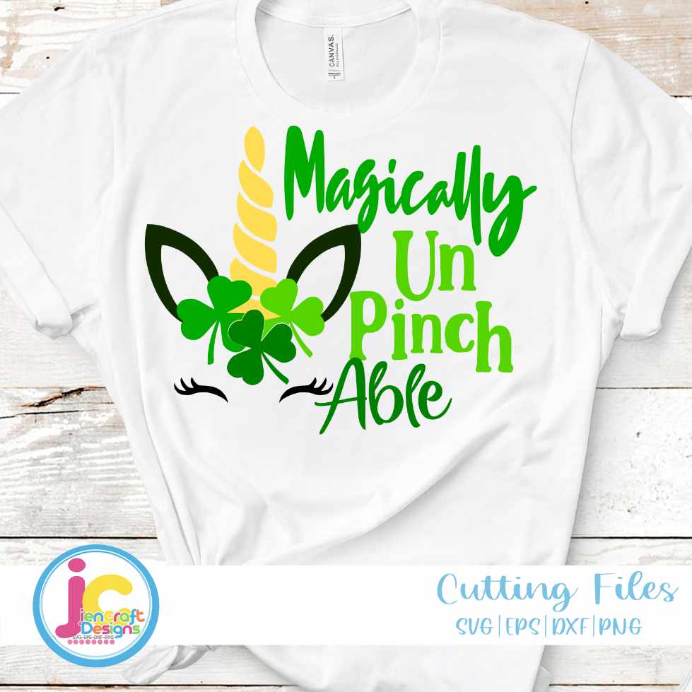 St Patricks Day Svg | UnPinchAble Unicorn SVG EPS DXF PNG JenCraft Designs