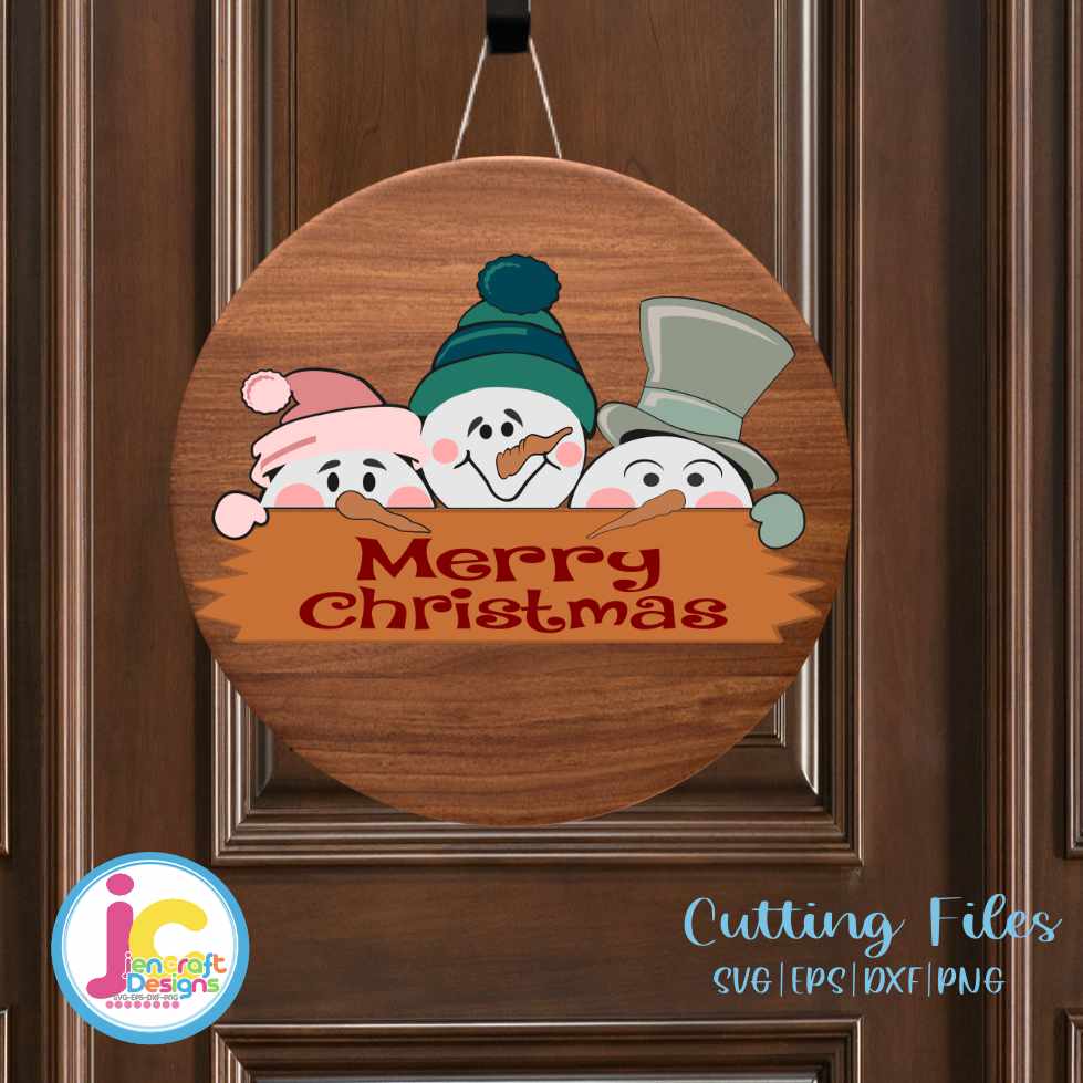 Christmas Svg | Snowman Porch Sign SVG EPS DXF PNG JenCraft Designs