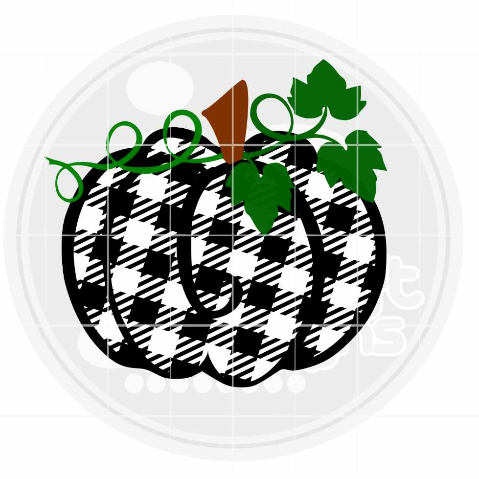 Fall SVG | Plaid Pumpkin SVG EPS DXF PNG