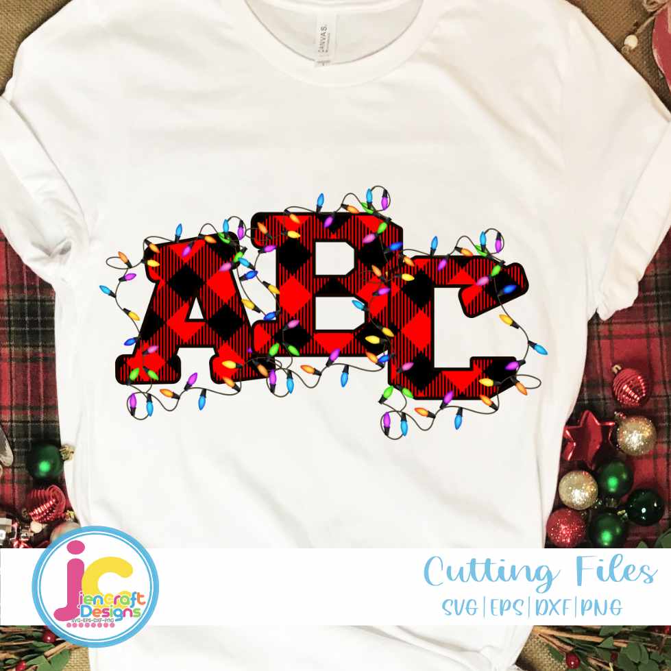 Christmas Alphabet Png | Christmas Letters Png Sublimation File JenCraft Designs