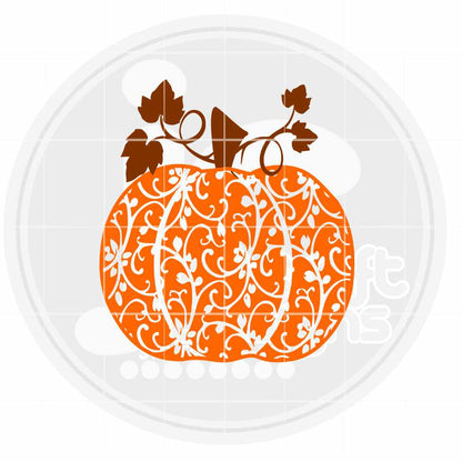 Fall svg | Floral Pumpkin SVG EPS DXF PNG JenCraft Designs