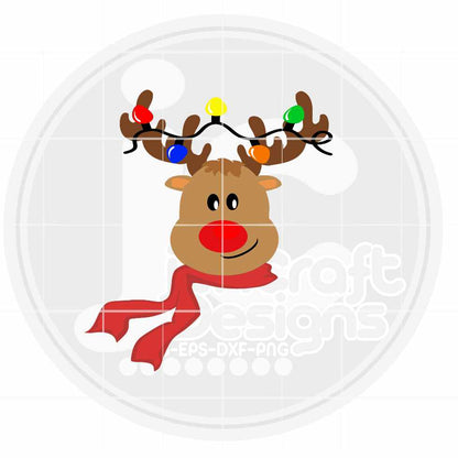 Christmas Svg | Reindeer Monogram SVG DXF PNG EPS JenCraft Designs