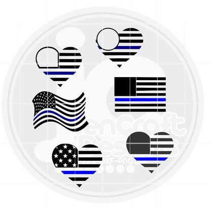 Police svg | All Lives Matter Monogram Frames SVG EPS DXF PNG Bundle JenCraft Designs