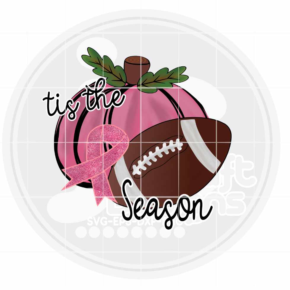 Breast Cancer Awareness Png |Tis the Season png Sublimation File JenCraft Designs