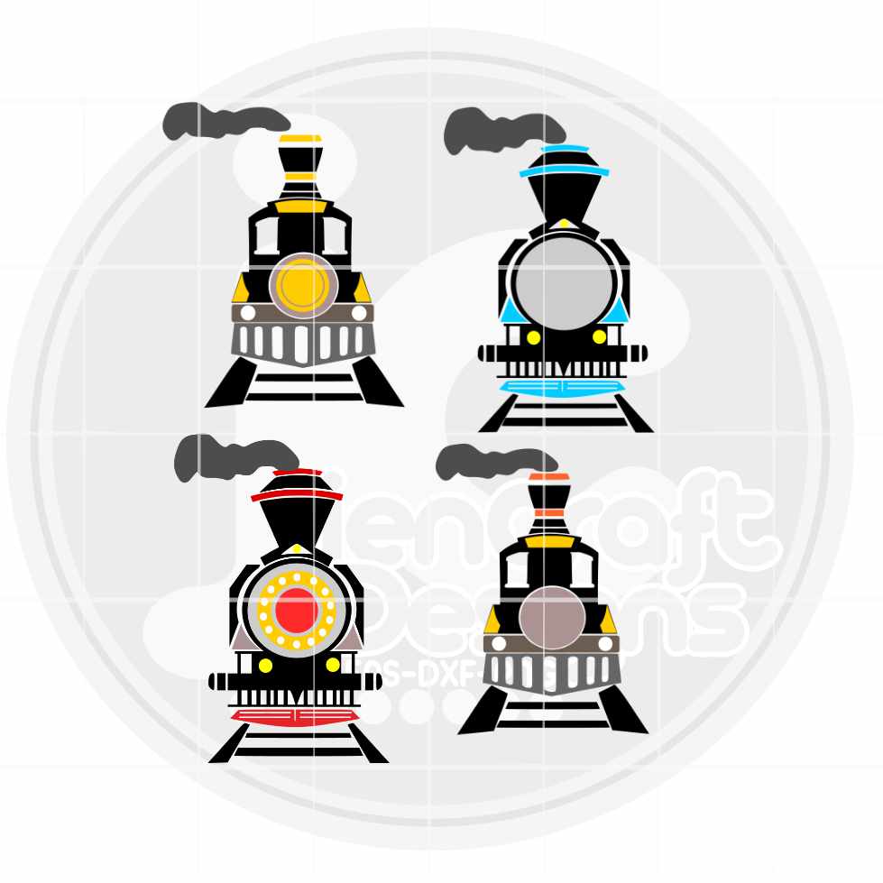 Train Svg | Boys Monogram Frame SVG EPS DXF PNG Bundle JenCraft Designs