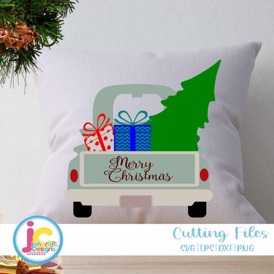 Christmas Svg | Antique Truck SVG EPS DXF PNG