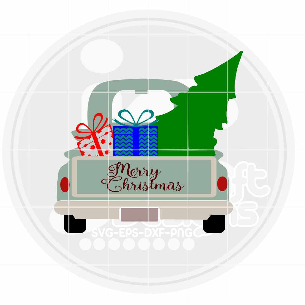 Christmas Svg | Antique Truck SVG EPS DXF PNG JenCraft Designs