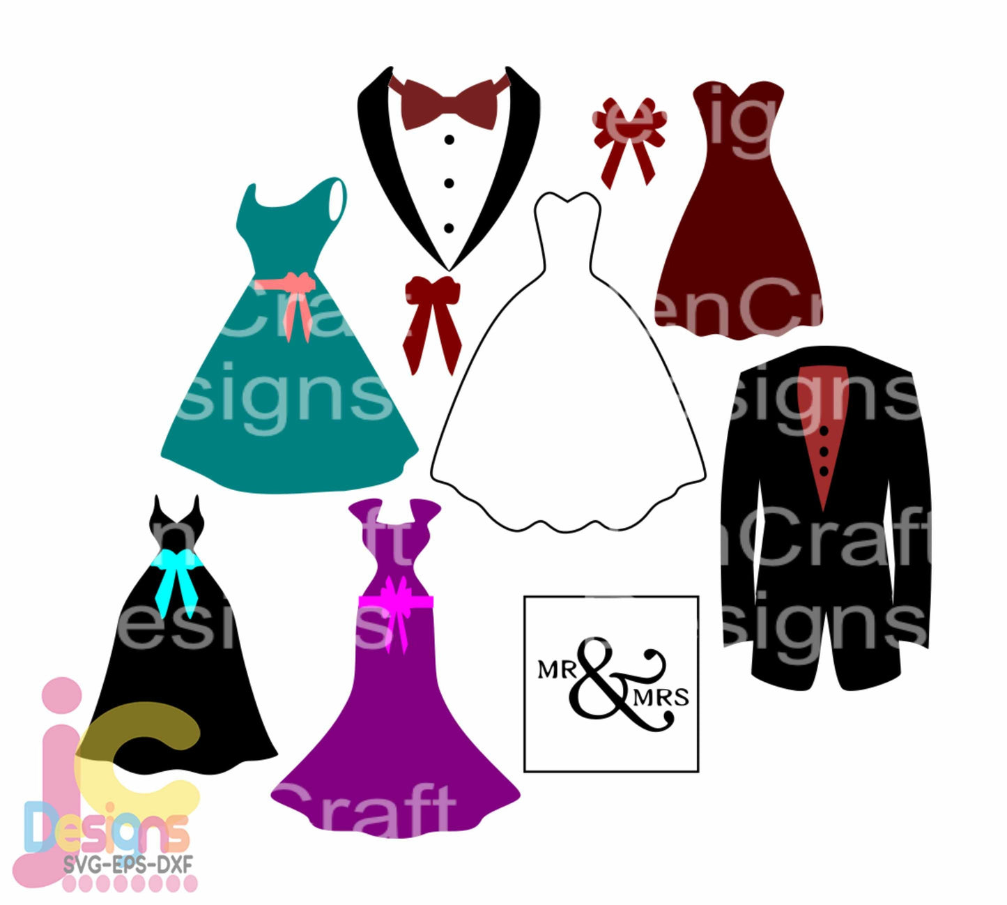 Wedding svg, Bride Groom SVG EPS DXF PNG