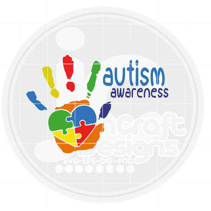 Autism Awareness Svg | Autism Puzzle SVG EPS DXF PNG JenCraft Designs