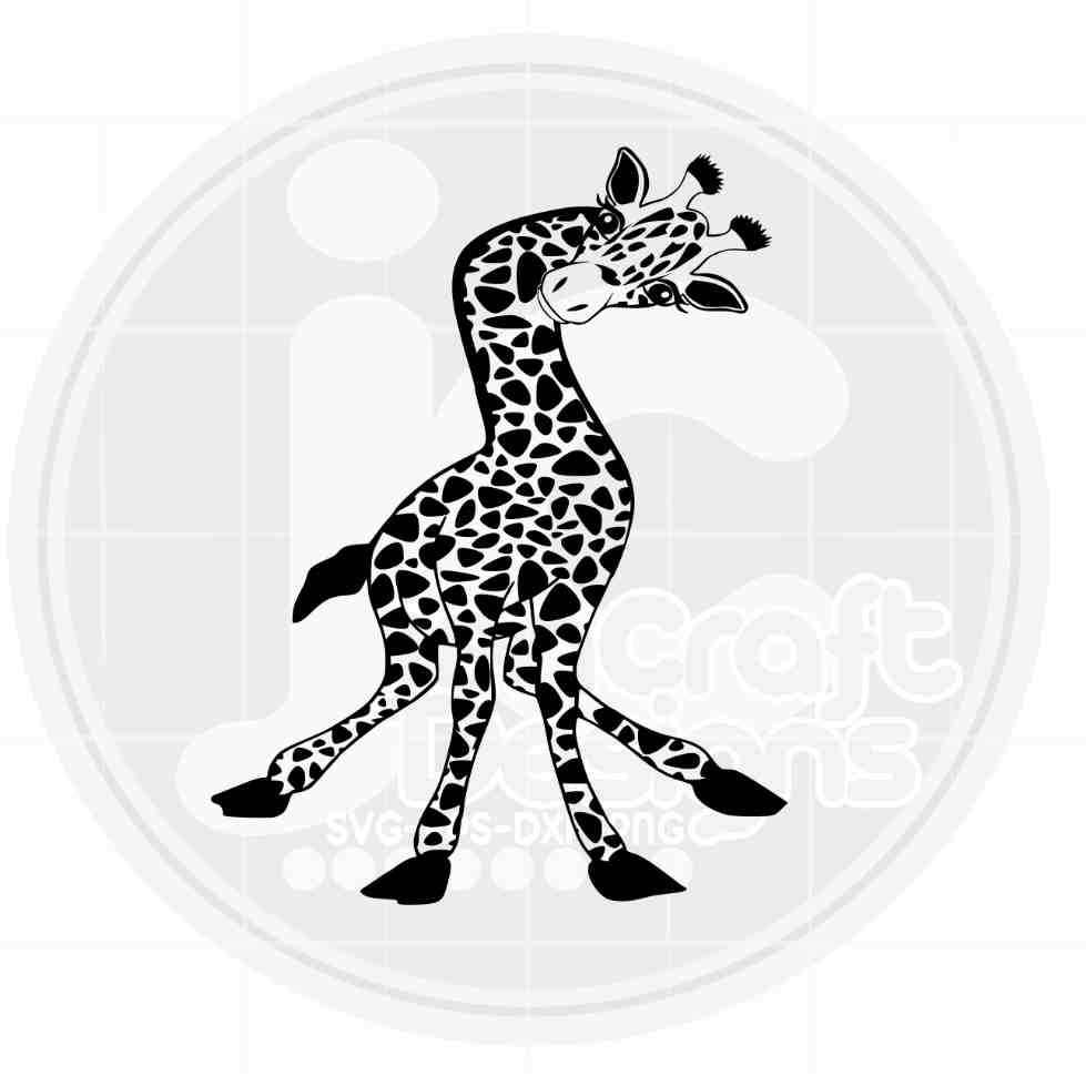 Cute Baby Giraffe Svg |  Giraffe Face SVG EPS DXF PNG JenCraft Designs