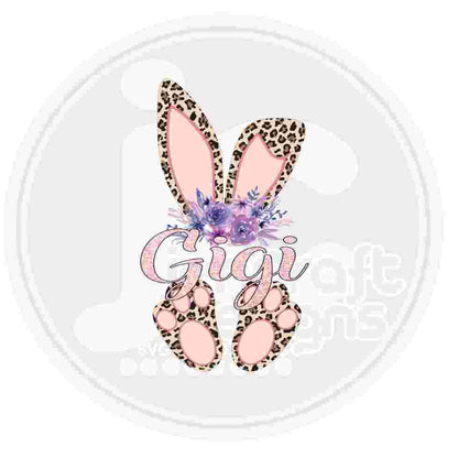 Easter Png | Gigi Cheetah Bunny Png Sublimation File JenCraft Designs