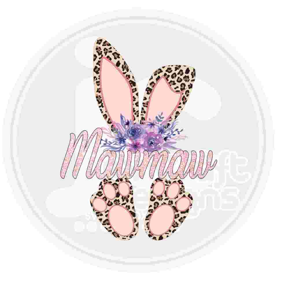 Easter Png | Mawmaw Cheetah Bunny Png Sublimation File JenCraft Designs