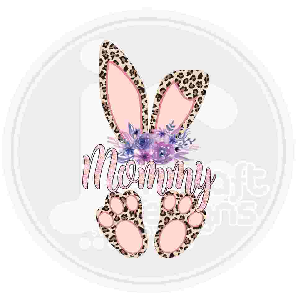 Easter Png | Mommy Cheetah Bunny Png Sublimation File JenCraft Designs