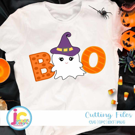 Halloween svg | Boo Ghost SVG EPS DXF PNG JenCraft Designs