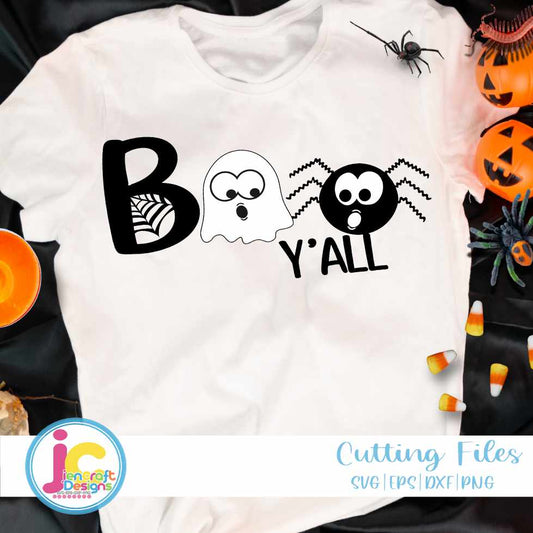 Halloween svg | Boo Yall SVG EPS DXF PNG JenCraft Designs