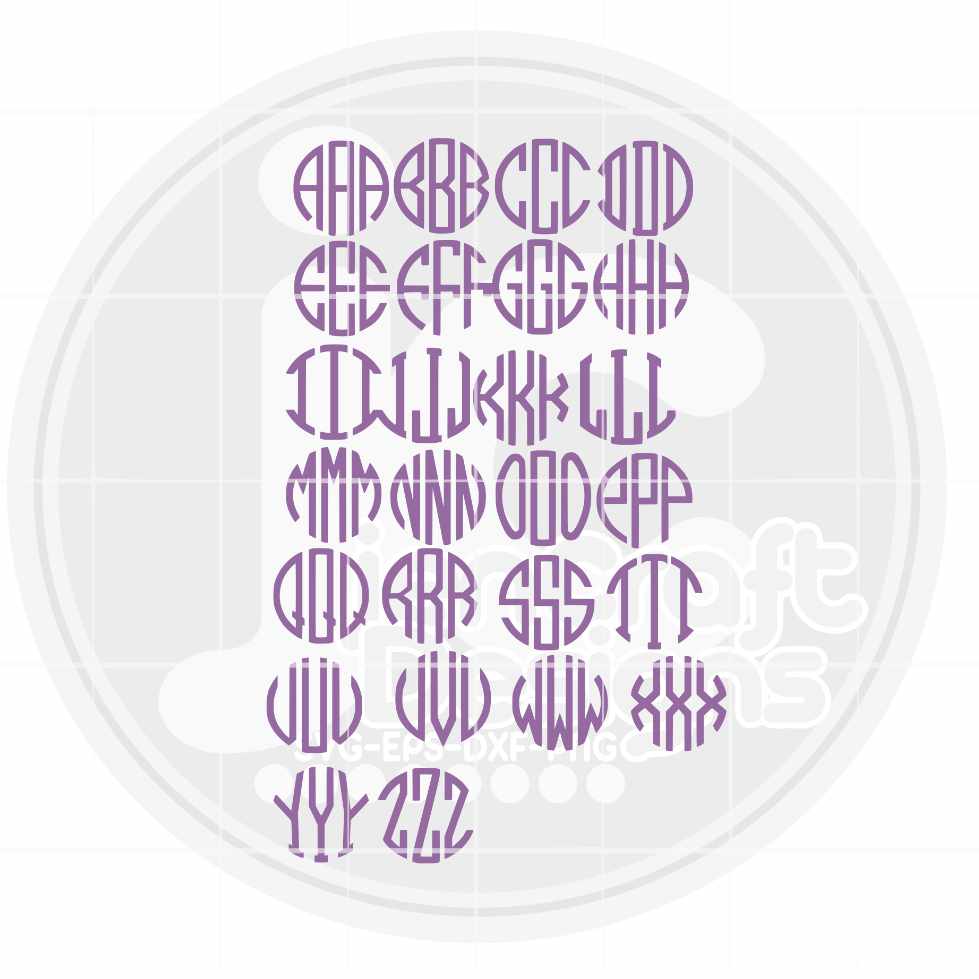 Round Monogram Font | .TTF & .OTF Installable System Font