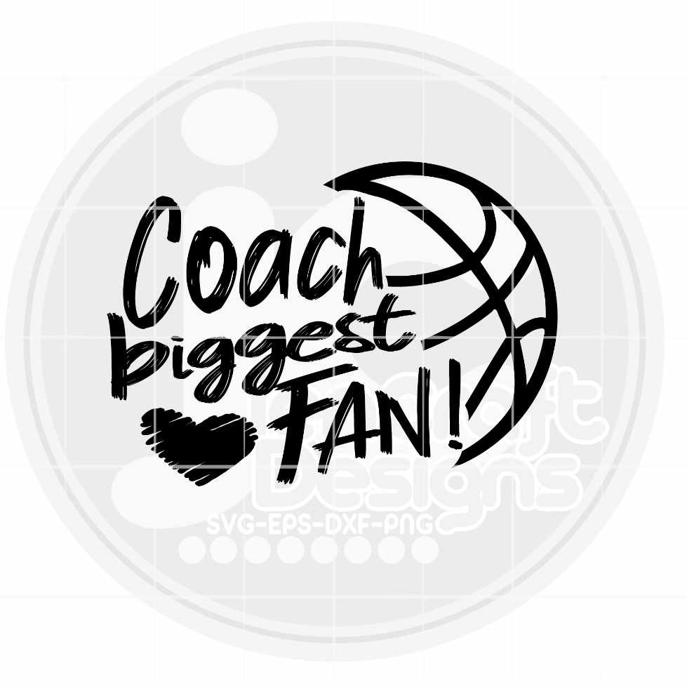Basketball Svg | Coach SVG EPS DXF PNG JenCraft Designs