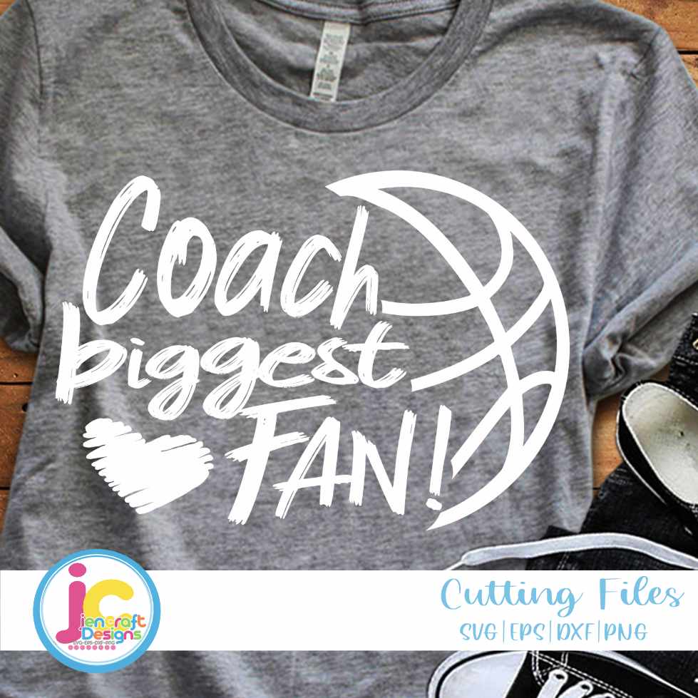 Basketball Svg | Coach SVG EPS DXF PNG JenCraft Designs
