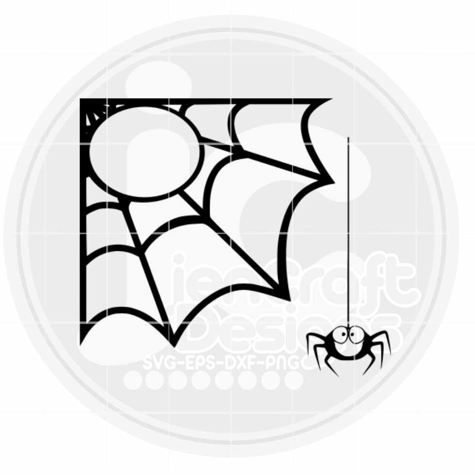 Halloween Svg | Spider Web Monogram Frame SVG EPS DXF PNG JenCraft Designs