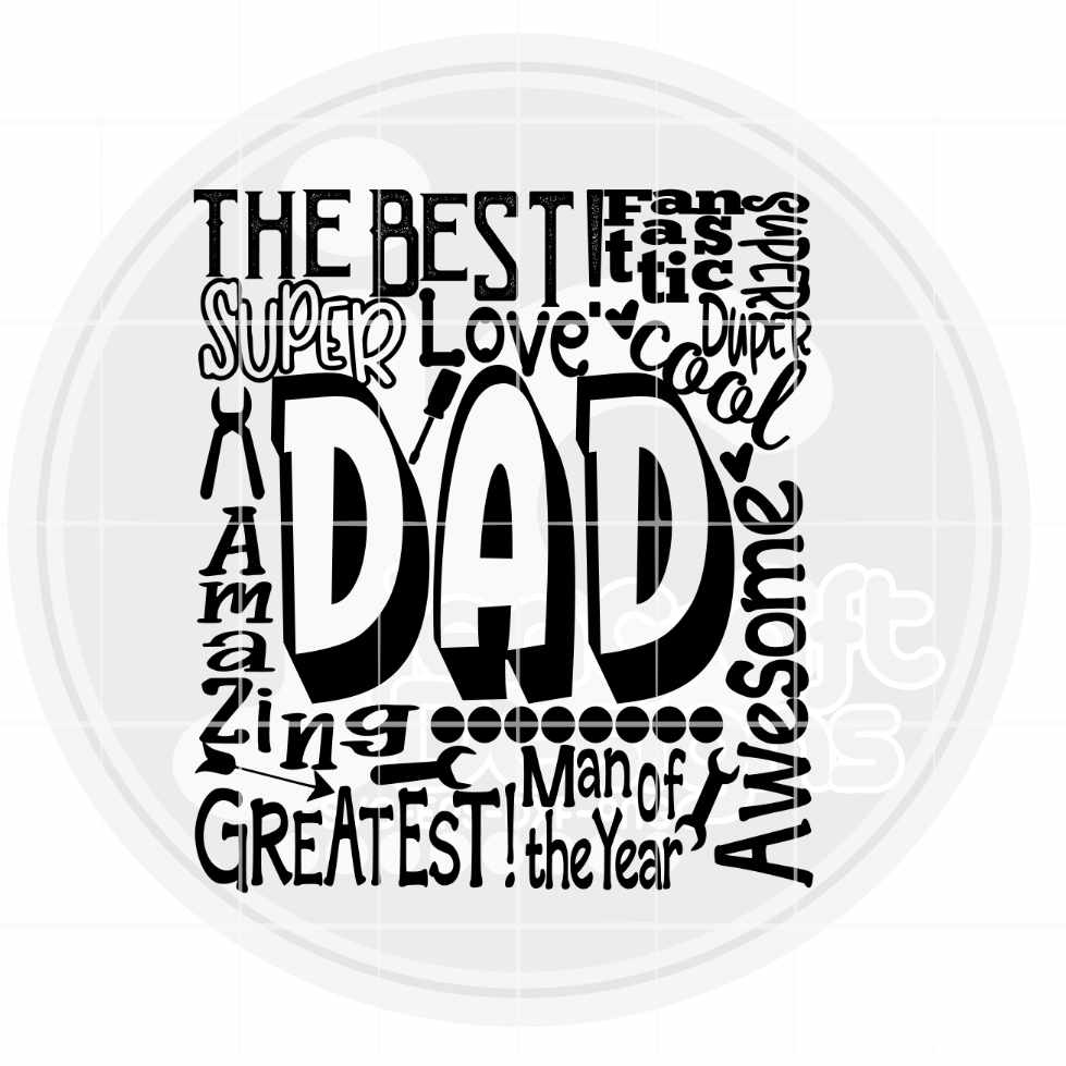 Dad Svg | Typography Word Art SVG EPS DXF PNG