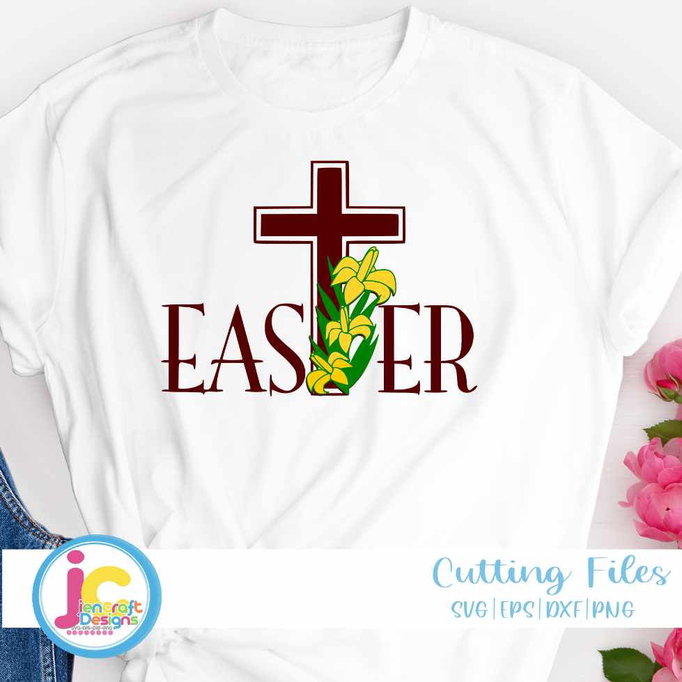 Easter Svg | Easter Cross SVG EPS DXF PNG Bundle
